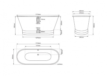 Cast Iron Baths - The Nairn